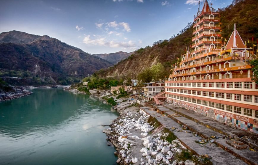 Haridwar and Rishikesh scenic illustration