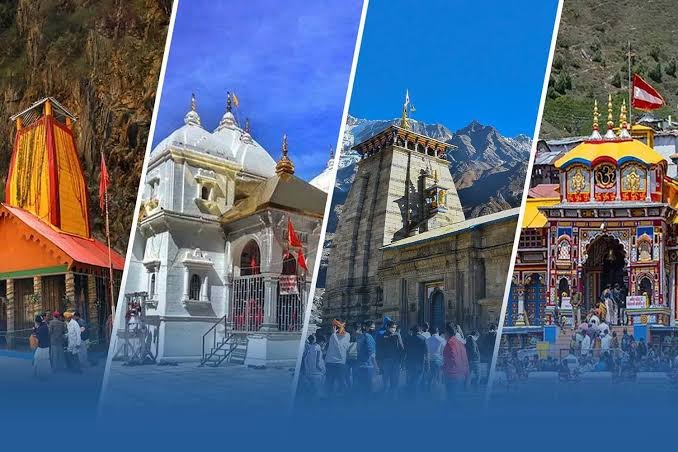 Char Dham scenic illustration